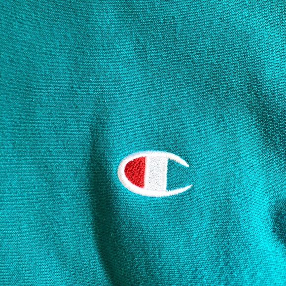 SOLD THROUGH DEPOP // Blue Champion sweatshirt - Picture 2 of 4